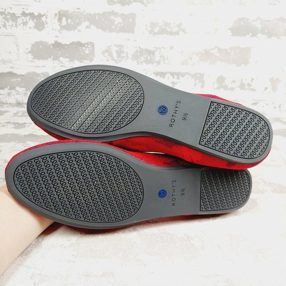 NEW Rothy's The Loafer Red Camo Round Toe Slip On Comfy Loafers X45 - Picture 6 of 8